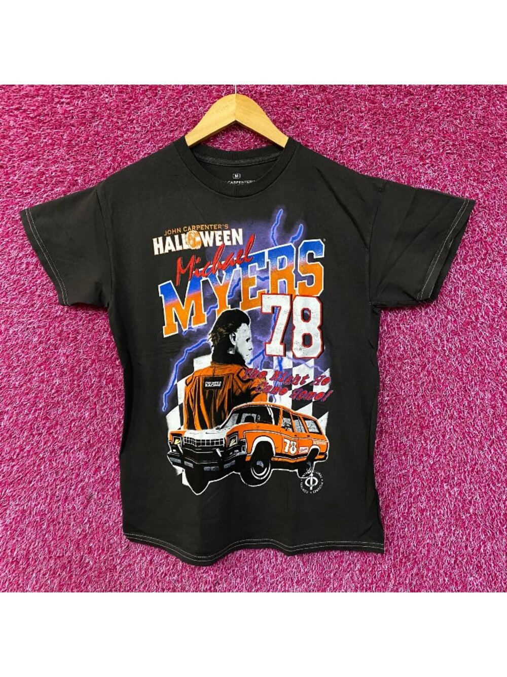 John Carpenter's Halloween Michael Myers Racing 78 T-Shirt Medium